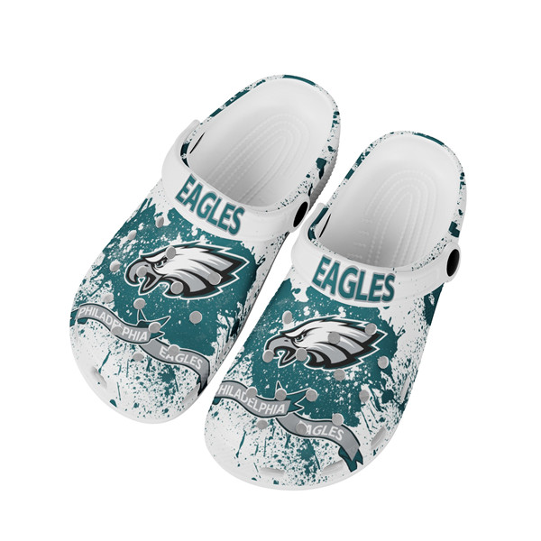 Women's Philadelphia Eagles Bayaband Clog Shoes 003